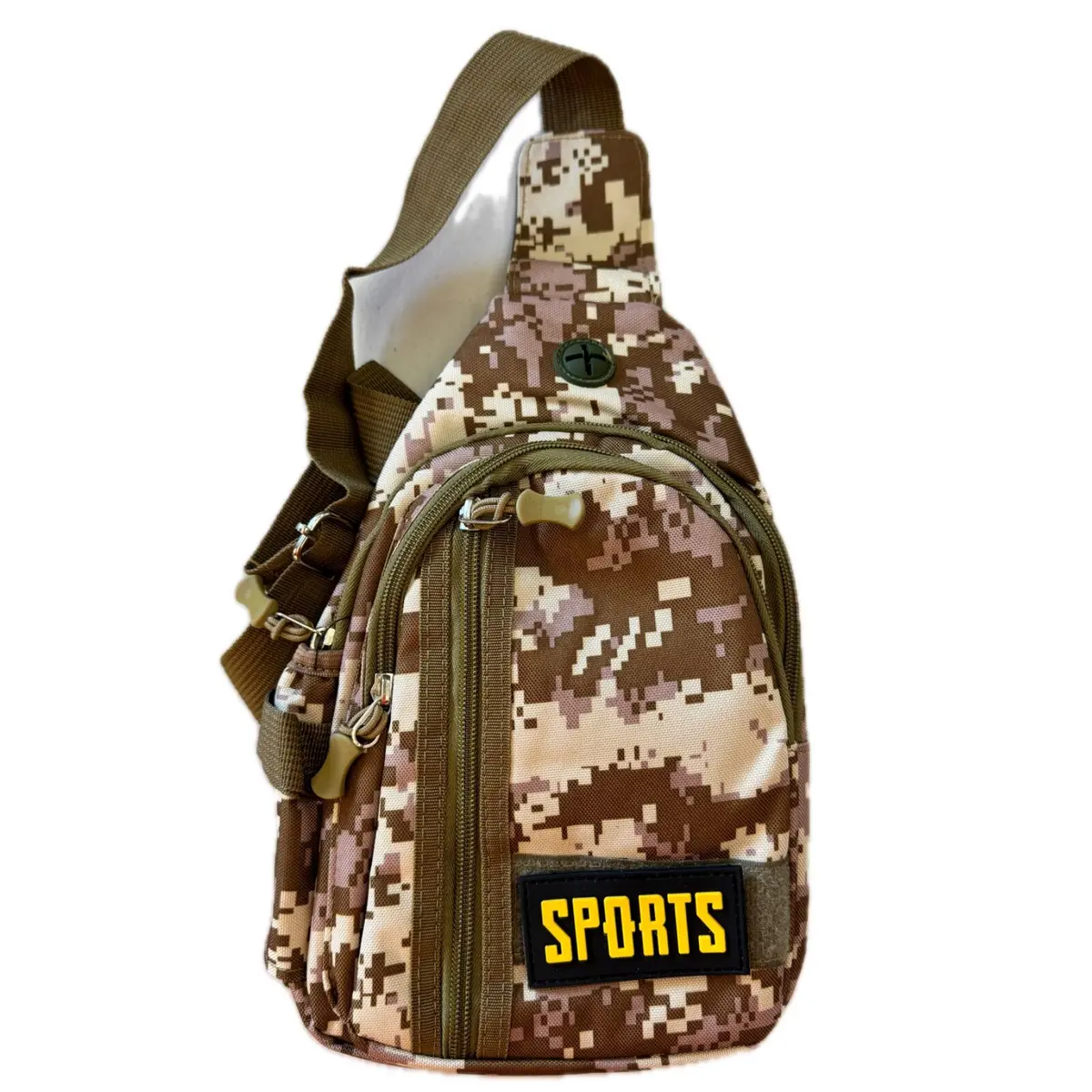 Tactical Camo Crossbody Bag Chest Shoulder Sling Rucksack Army Camouflage 1