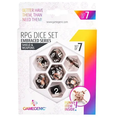 Gamegenic Embraced Series - Shield & Weapons - Rpg Dice Set 7Pcs 1