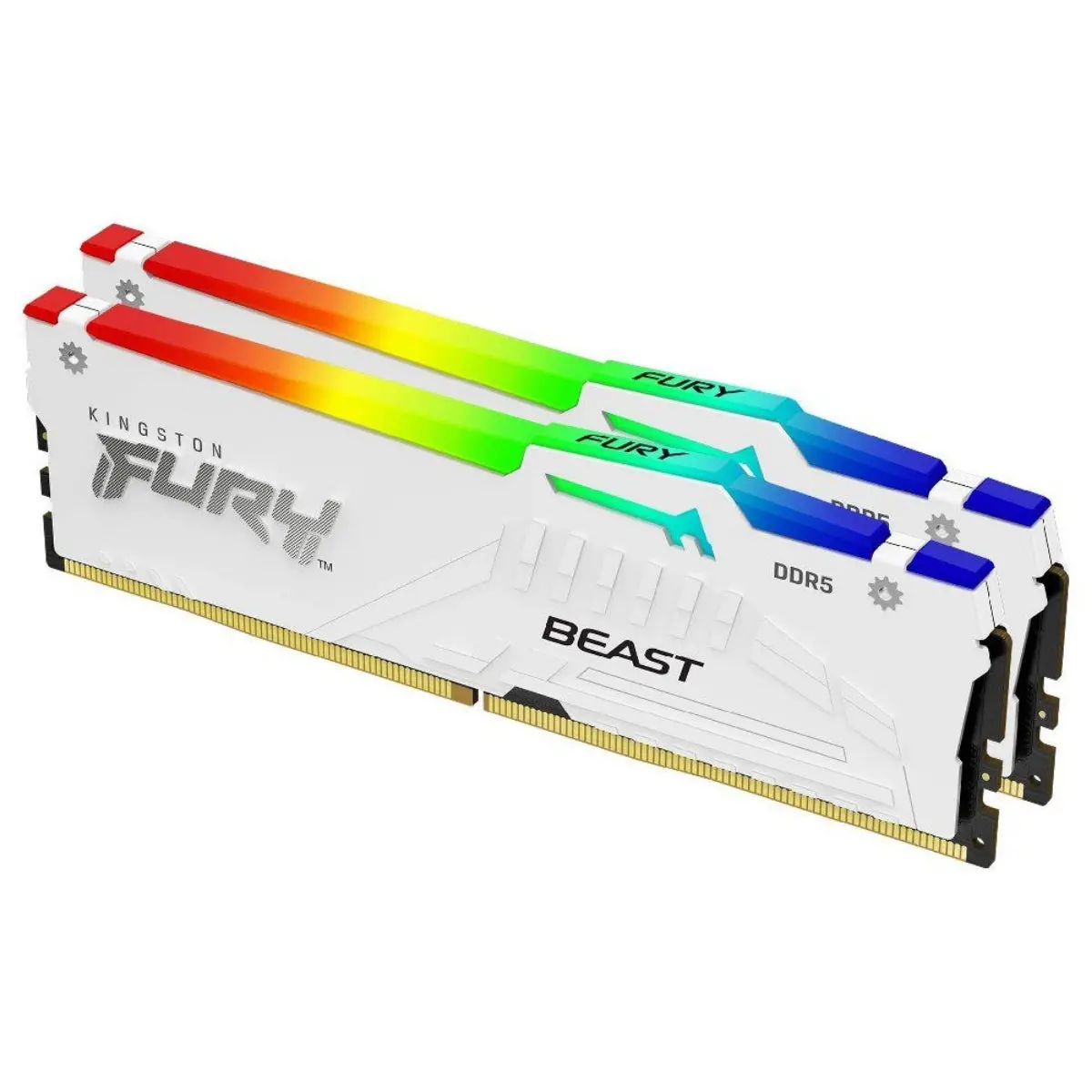 Kingston Fury Beast Ddr5 Rgb 32Gb (2 X 16Gb) 6000Mhz Cl36 Ram - White 1