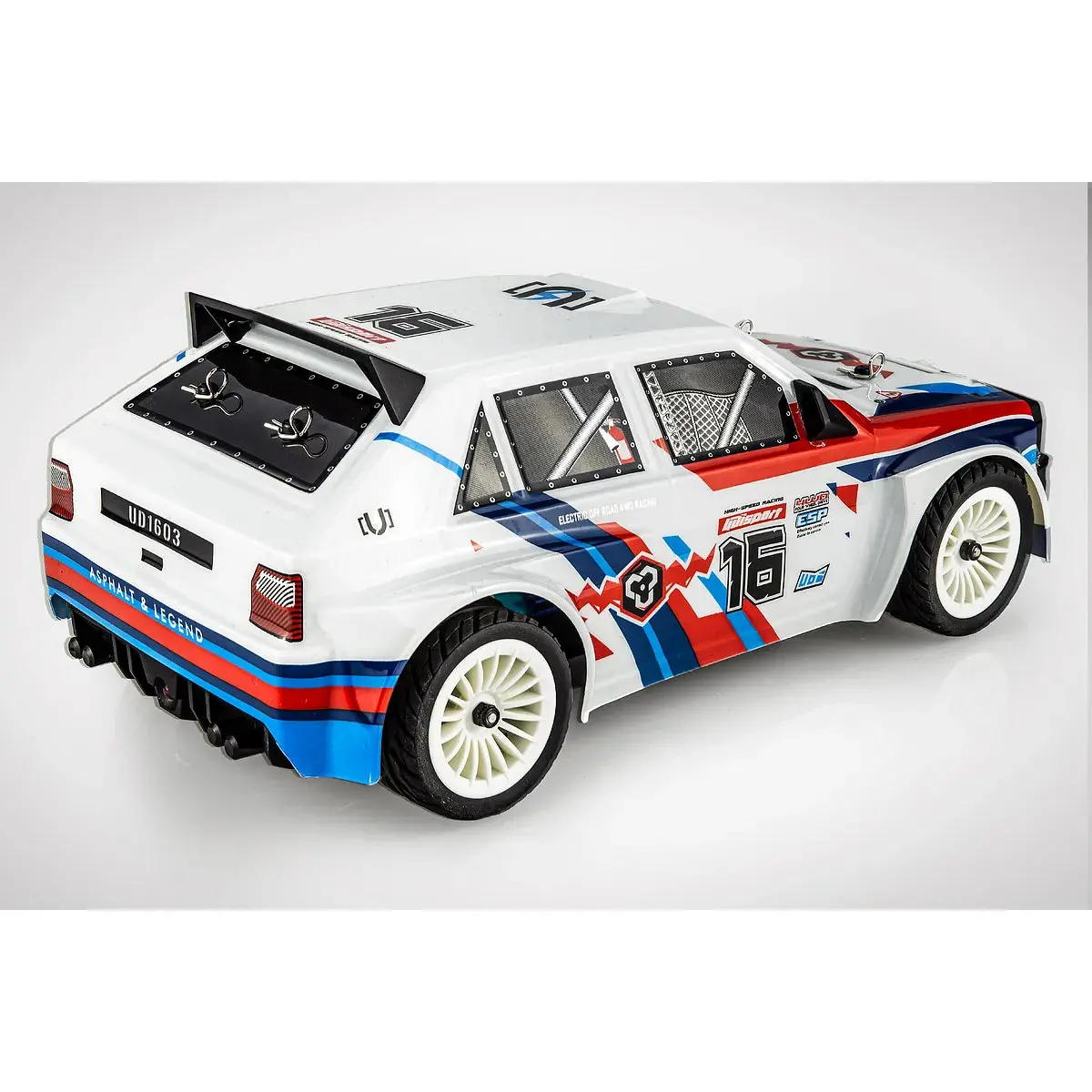 Udi Rally Rc Drift Car Electric Brushless 4Wd 1/16 Scale Rtr - White 2