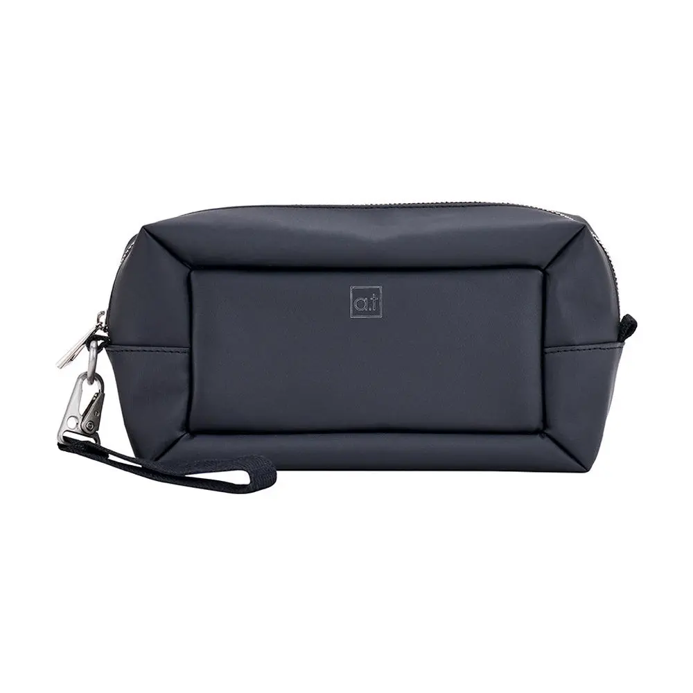 Annabel Trends At Mens Toiletry Travel Bag With Clip On Handle Black 2