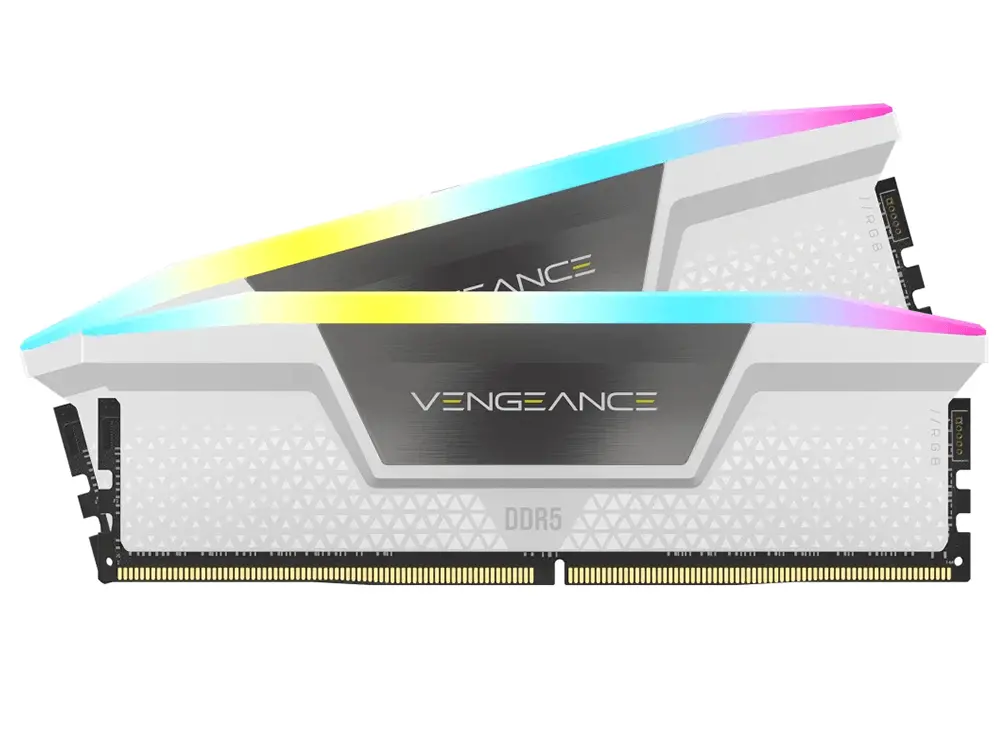 Corsair Vengeance Rgb Ddr5 32Gb (2 X 16Gb) 6000Mt/S Cl36 Ram (White) 1