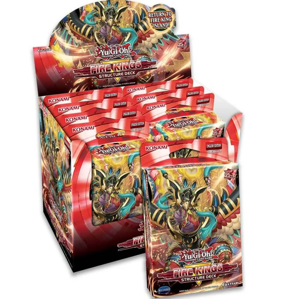 Konami Yugioh Revamped: Fire Kings Structure Deck Display 1