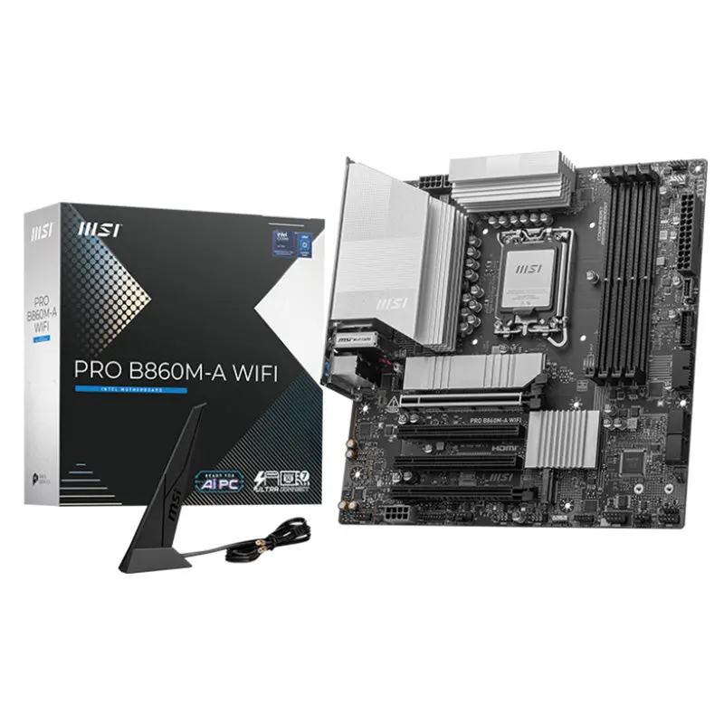 Msi Pro B860m-A Wifi Lga 1851 Matx Motherboard (Pro B860m-A Wifi) 1