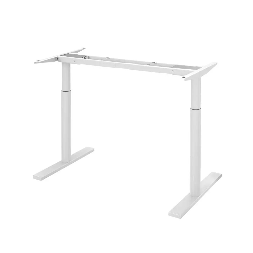 Artiss Standing Desk Frame Only Motorised Dual Motor White 1
