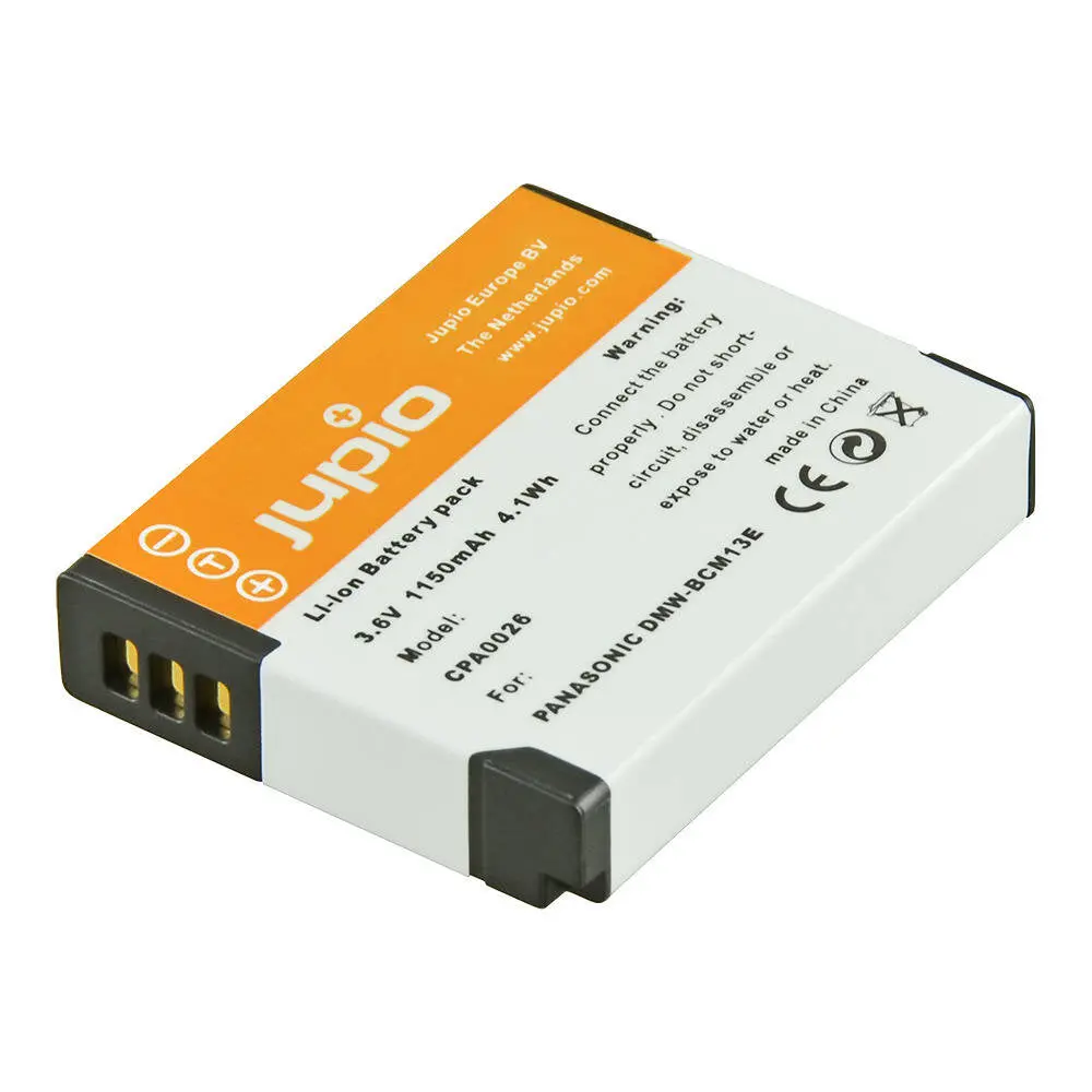 Jupio Li-Ion 3.6V 1150Mah Rechargeable Battery For Panasonic Dmw-Bcm13e Cam 1