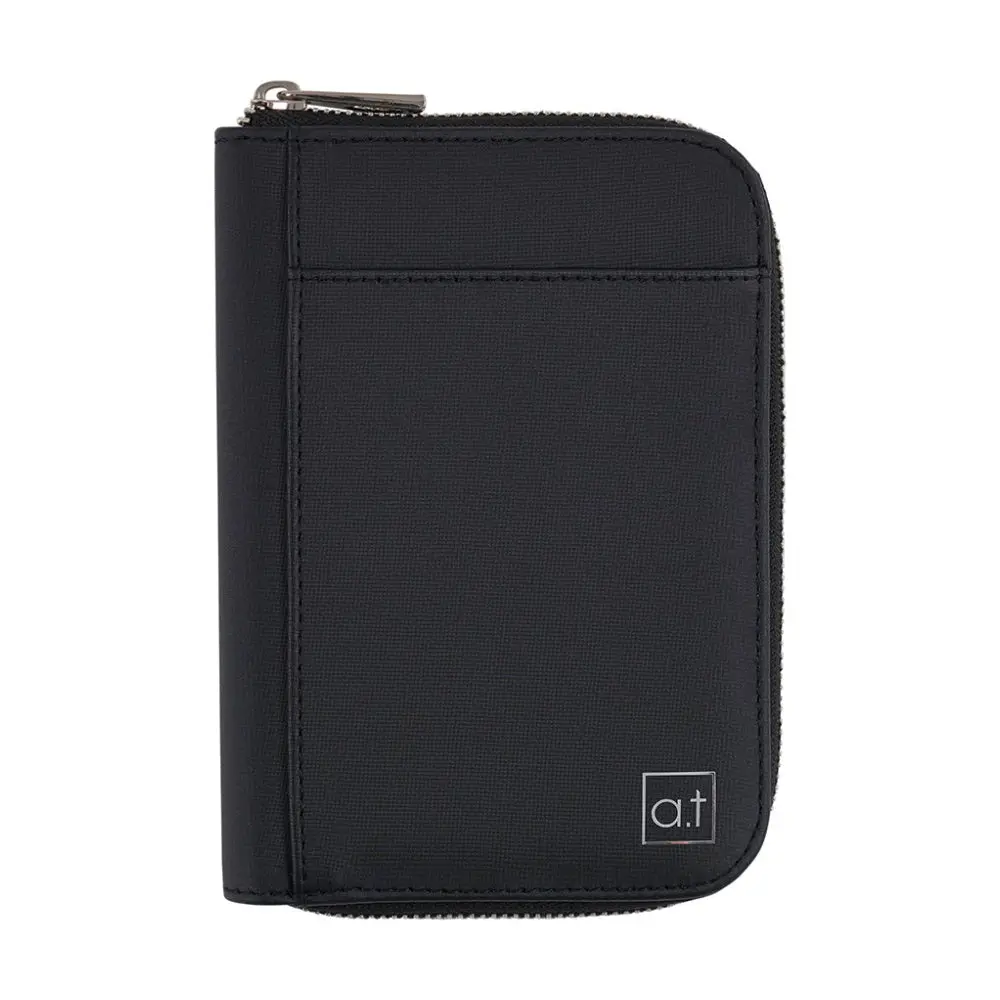 Annabel Trends At Mens Travel Passport Wallet Black 12.5X17.5Cm 1