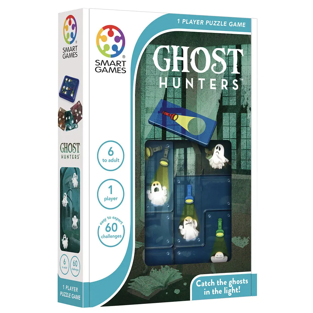 Smart Games Ghost Hunters Single Player Puzzle Grid Game 1