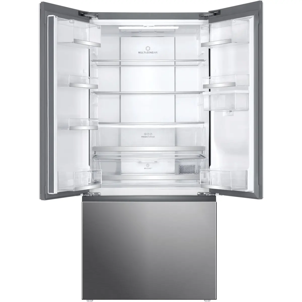 Haier Hrf520fhs 489L French Door Fridge (Satina) 2