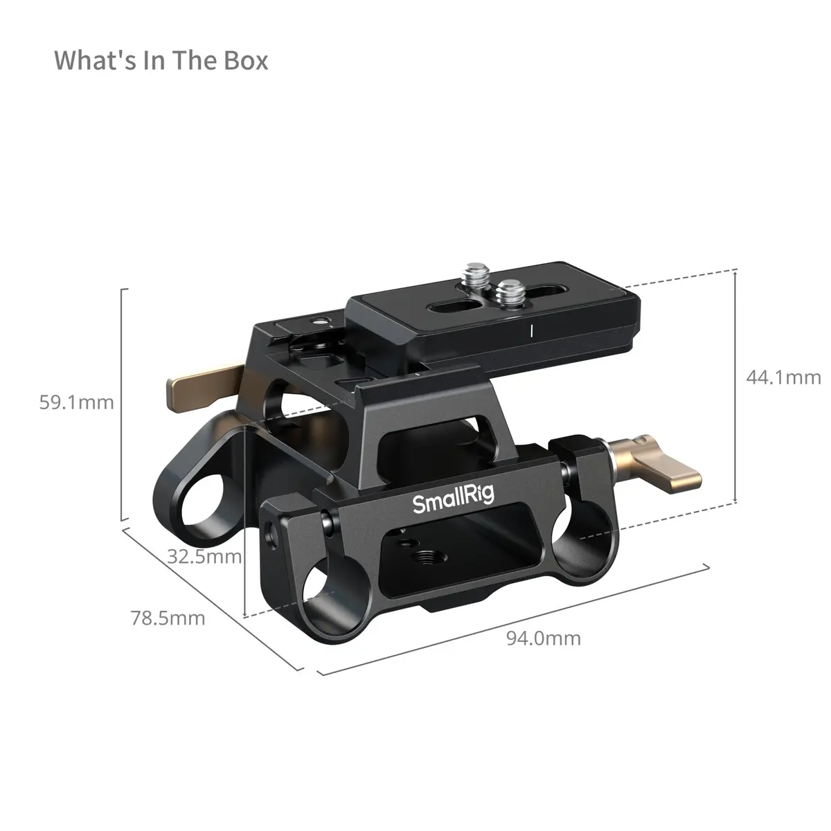 Smallrig Arca-Type Mount Plate Kit With 15Mm Dual Rod Clamp 5365 2
