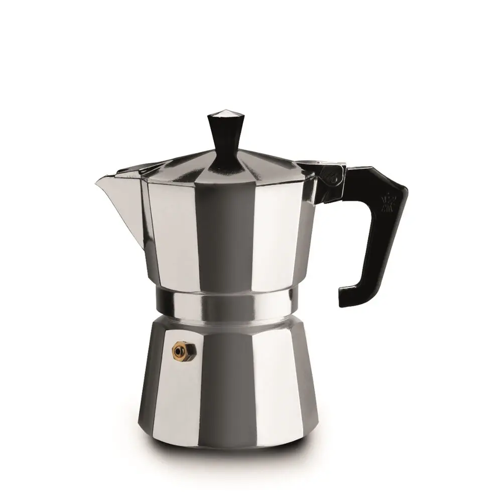 Pezzetti Italexpress Cafetiere 3-Cup Espresso Stovetop Coffee Maker Silver 1