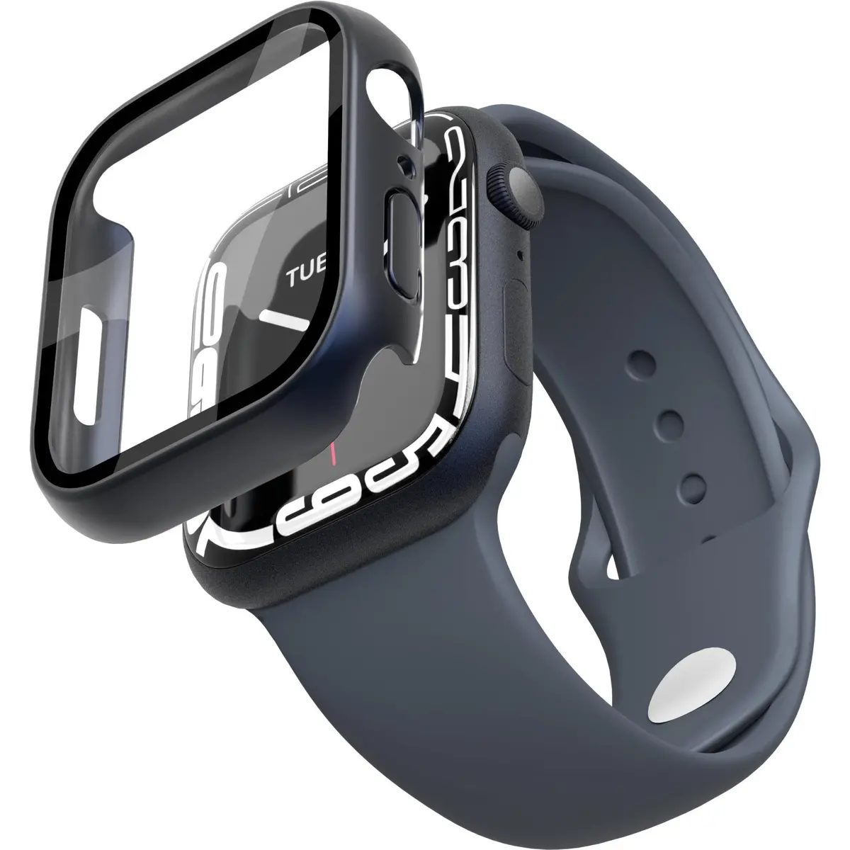 Cygnett Eagleshield Case With Screen Protector For Apple Watch 7/8/9 41Mm (Black) 1