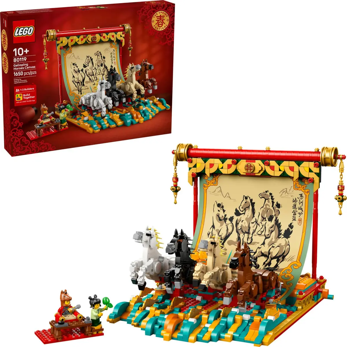 Lego 80119 Galloping Horses Canvas - The Spring Festival 1