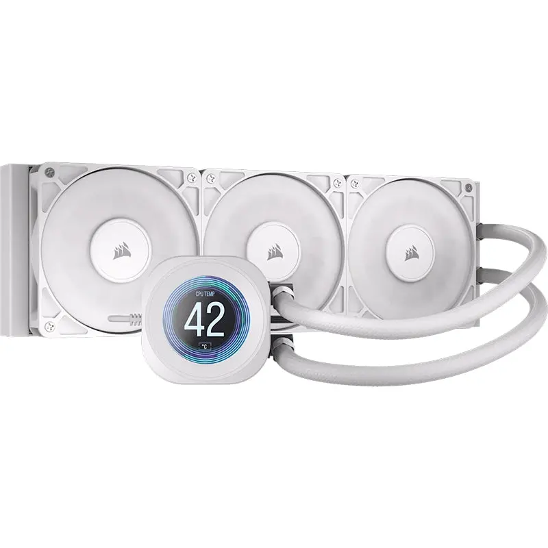 Corsair Nautilus 360Mm Rs Lcd Liquid Cpu Cooler (White) 1