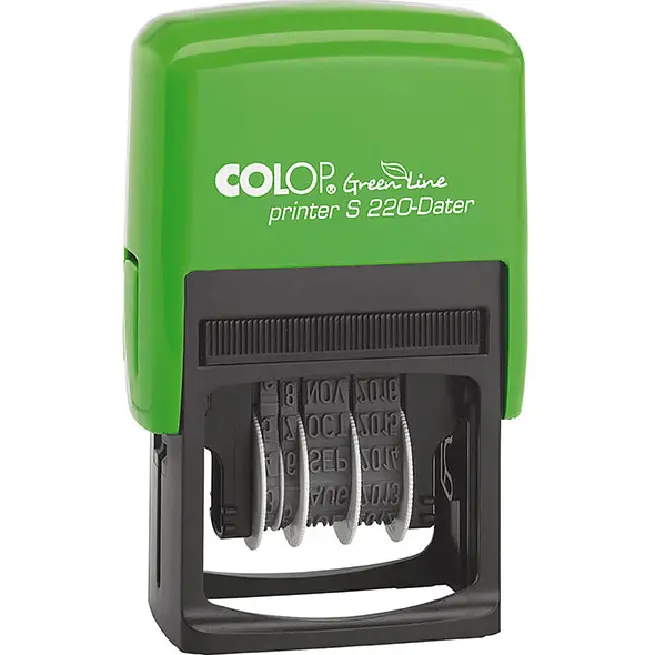 Colop S220b Line Dater Stamp 4Mm Black 1