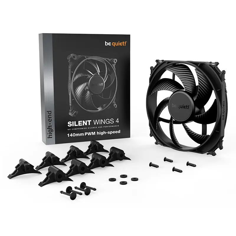 Be Quiet! Silent Wings 4 140Mm Pwm High Speed Fan - Black (Bl097) 1