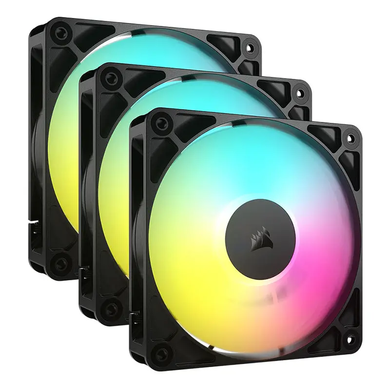 Corsair Rs120 Argb 120Mm Pwm Fans Triple Pack (Co-9050181-Ww) 1