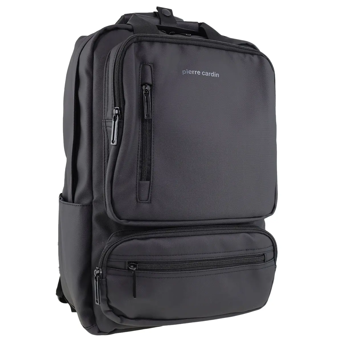 Pierre Cardin Mens Nylon Computer/Business Backpack Bag - Black 1