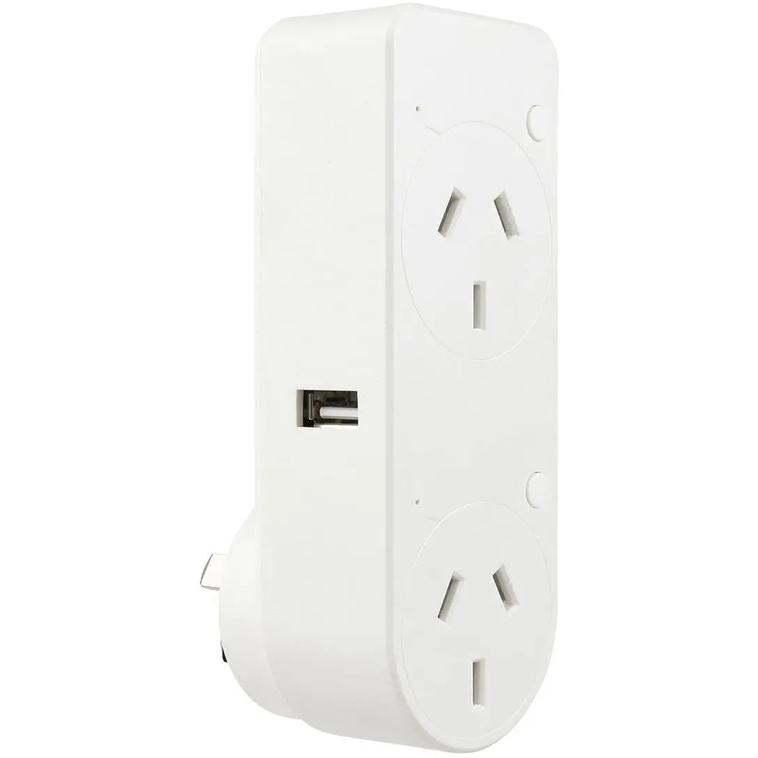 Brilliant Smart Wi-Fi Double Outlet With Usb-A & Usb-C 2