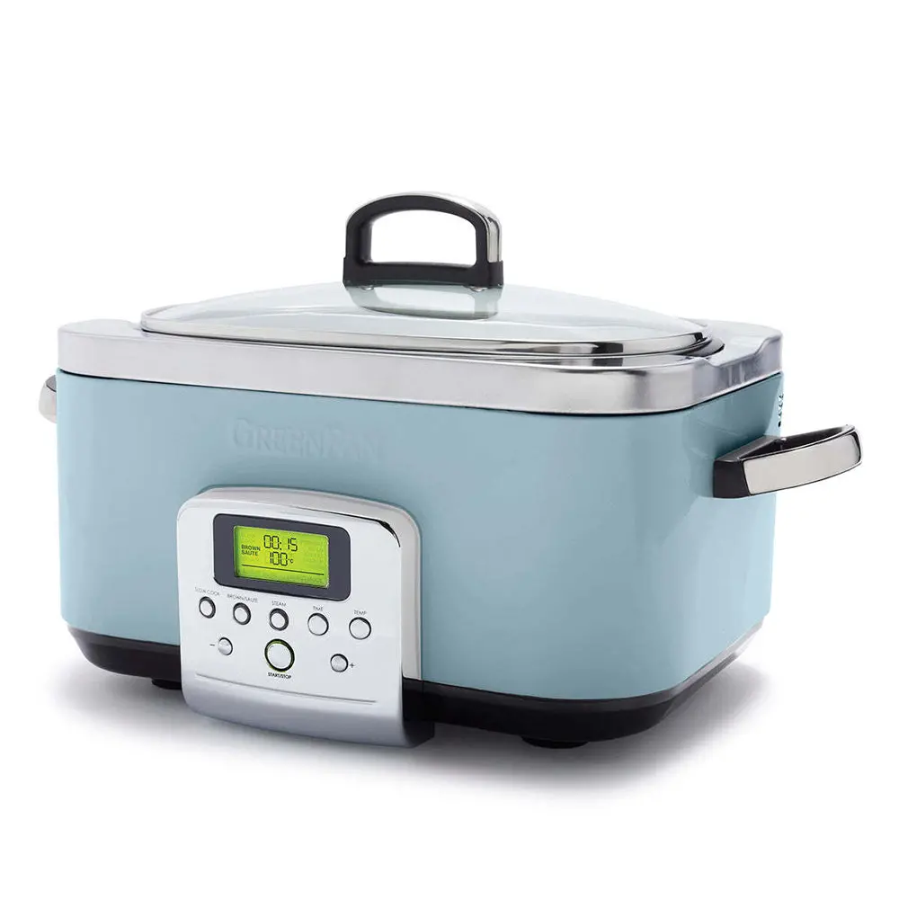 Greenpan Elite Blue Haze Electric Slow Cooker 230V 2200W Home Kitchen Cookware 1