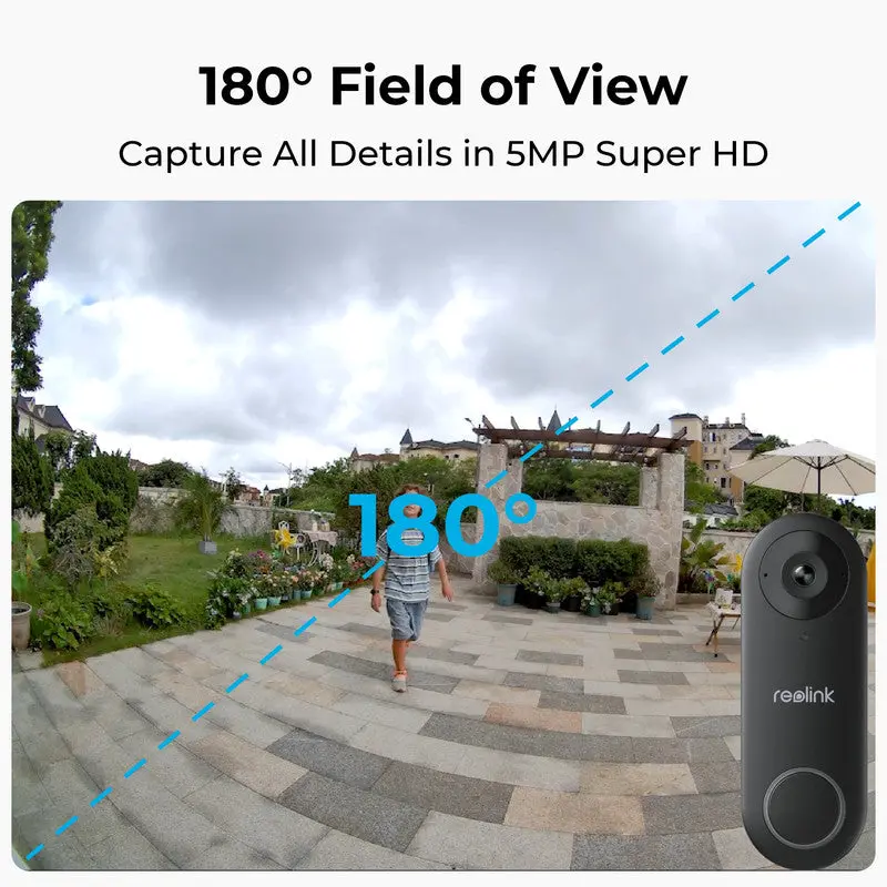 Reolink 5Mp Poe Camera Video Doorbell With Chime Person Detection 2