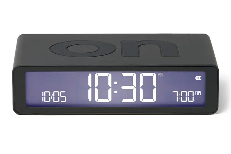 Lexon Flip Classic Reversible Alarm Clock (Grey) 2