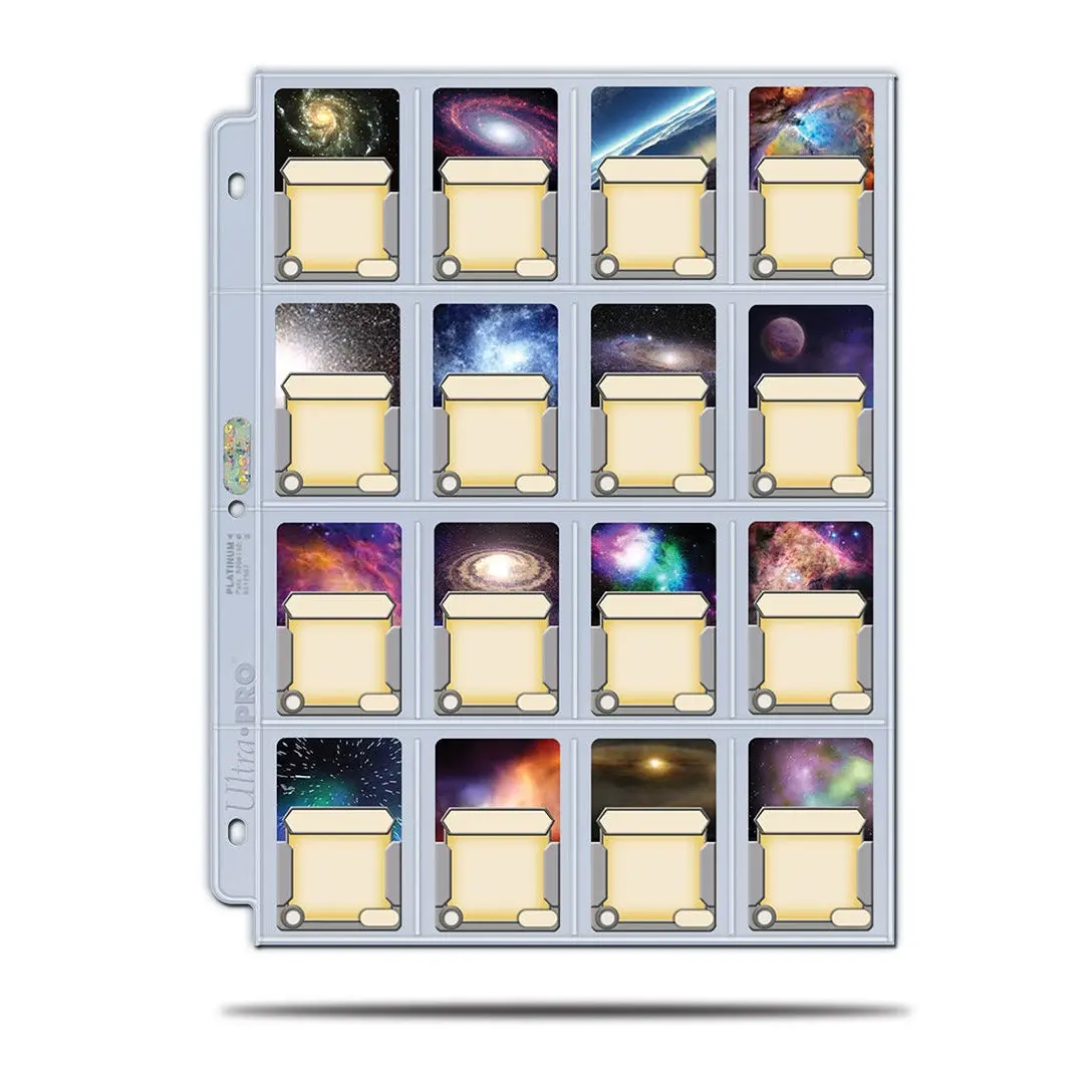 Ultra Pro: Up84781 16-Pocket Platinum Page With 41 Mmx63 Mm Pocket 1