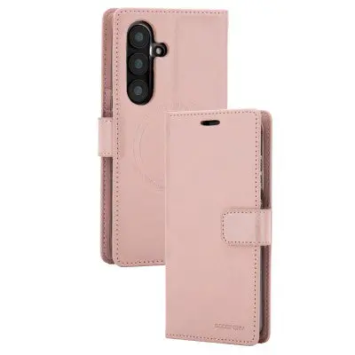 Goospery Bluemoon Diary For Samsung Galaxy S25 Fe Magsafe (Rose Gold) 1