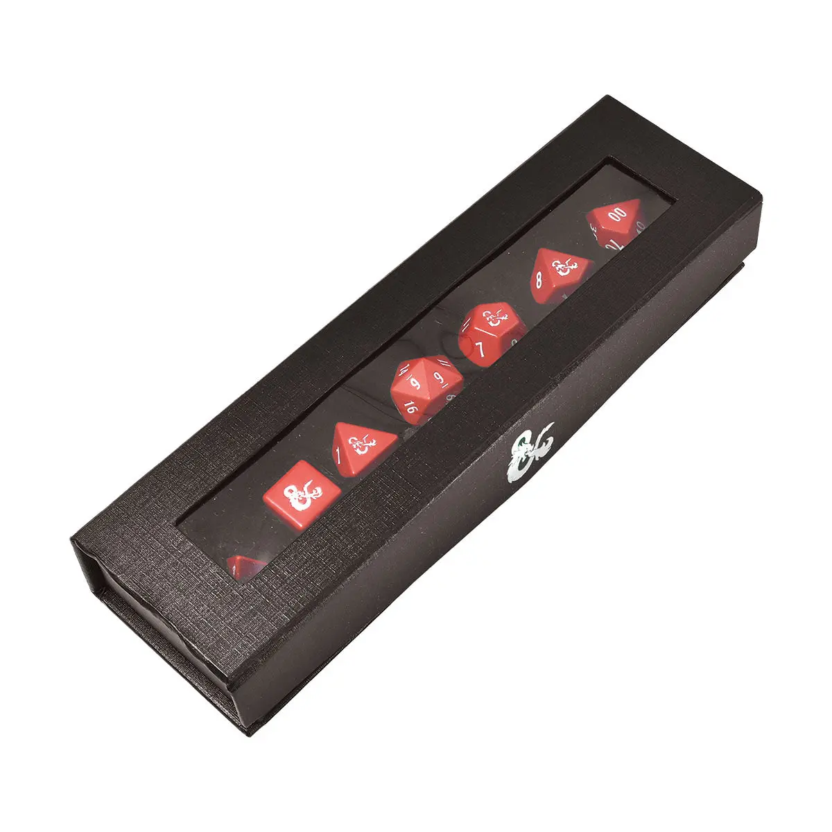 Ultra Pro: Up18395 D&D Heavy Metal Set 7 Rpg Red And White Deluxe Dice Set Dungeons & Dragons 1