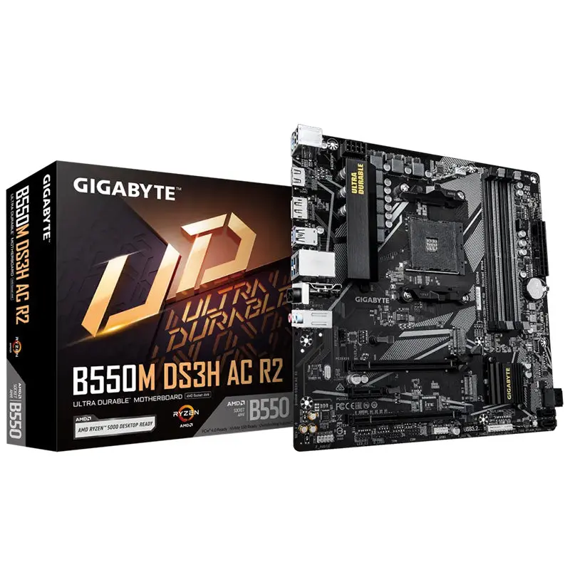 Gigabyte B550m Ds3h Ac R2 Am4 Matx Motherboard (Ga-B550m-Ds3h-Ac-R2) 1