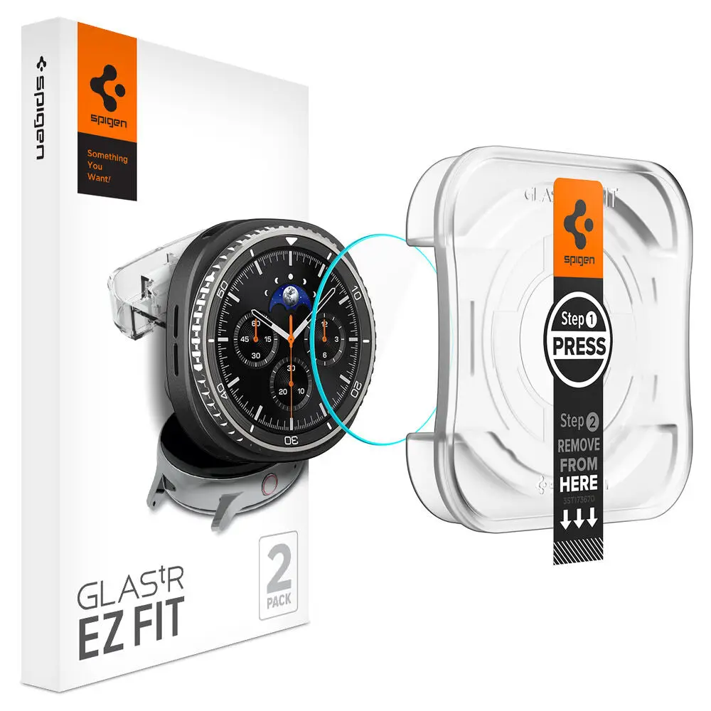 Spigen Galaxy Watch 46Mm Glas.Tr Ez Fit Glass Screen Protector 2Pcs (Clear) 1