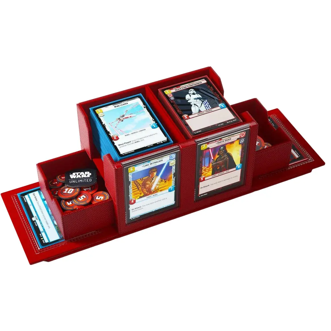 Gamegenic Star Wars Unlimited Double Deck Pod (Red) 1
