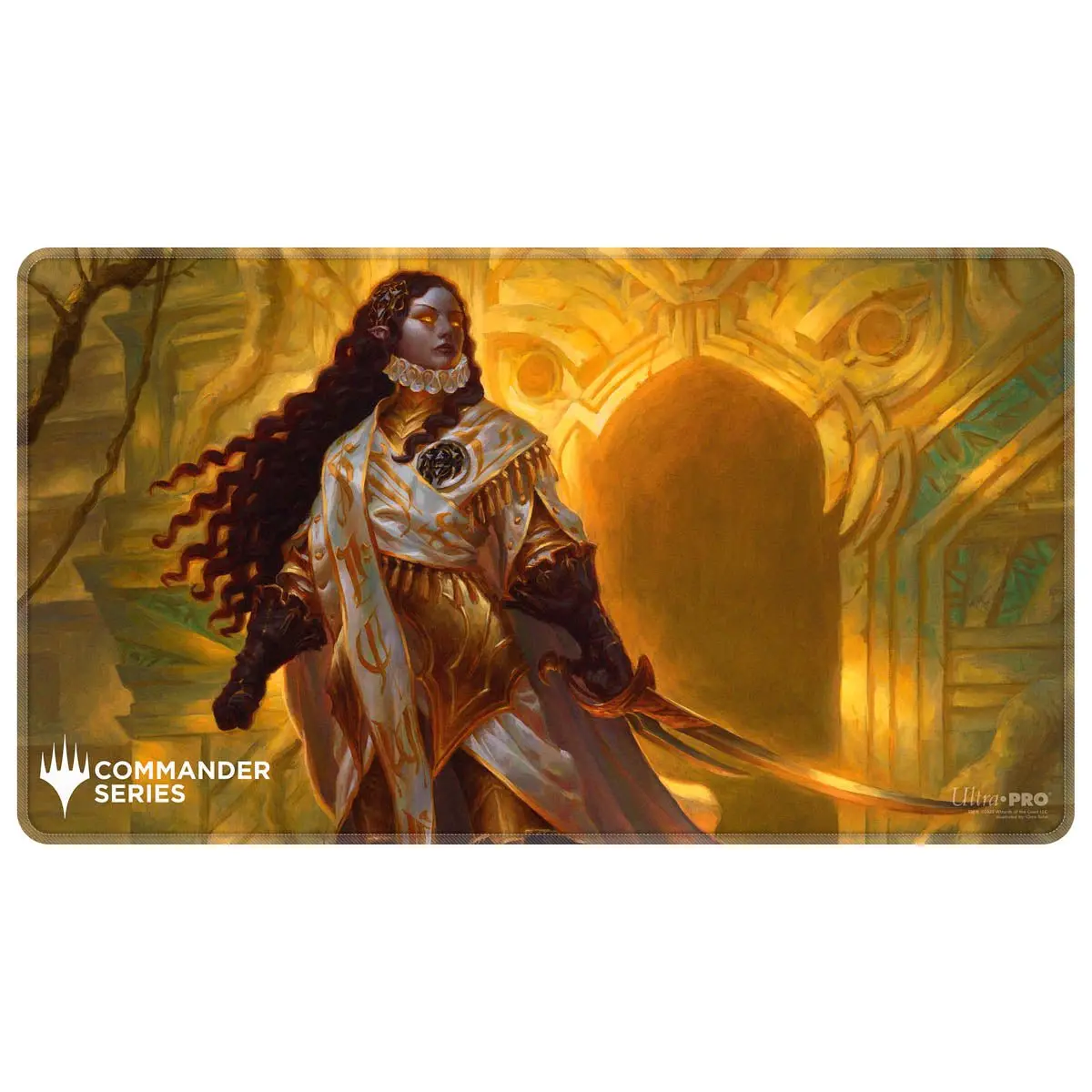 Ultra Pro: Up38925 Commander Series - Release 8 - Stitched Edge Playmat Elenda The Dusk Rose Mtg 1