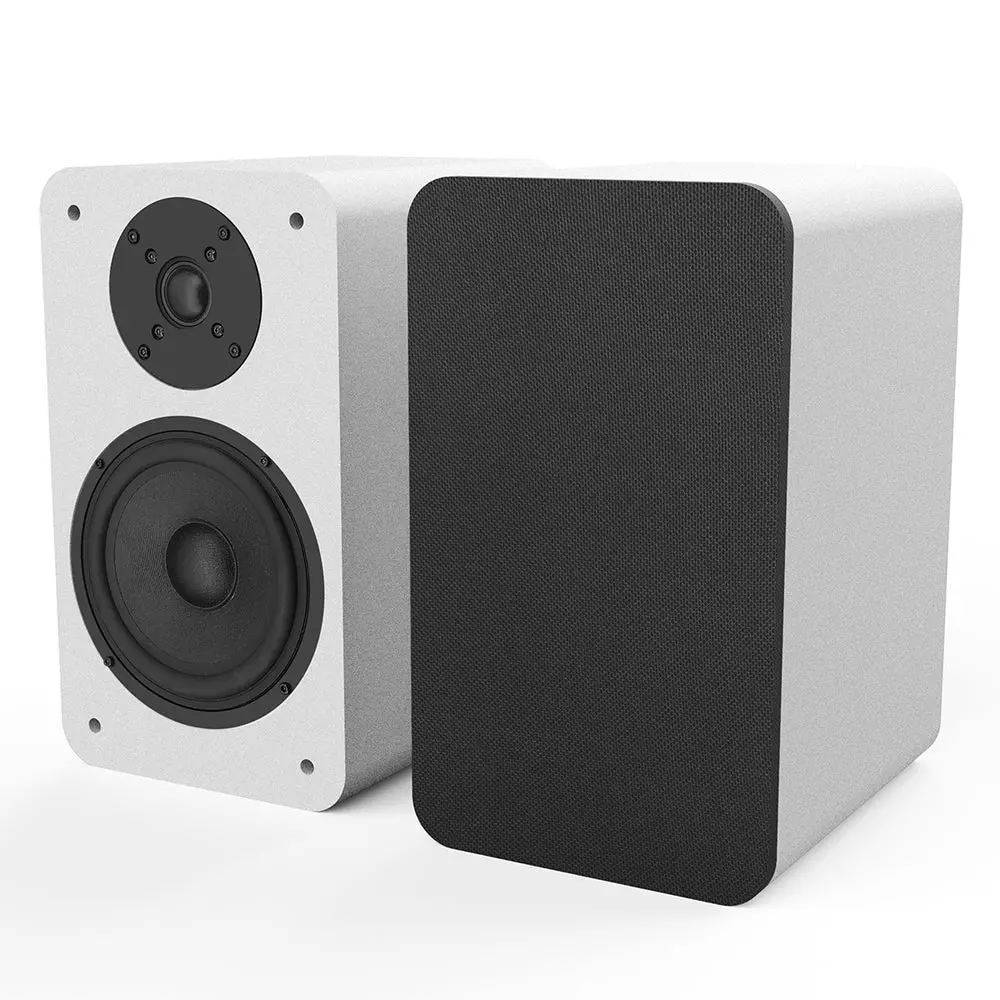 Silcron Slr07 Wireless Active Bookshelf Speakers Set With Hdmi Arc (White) 2