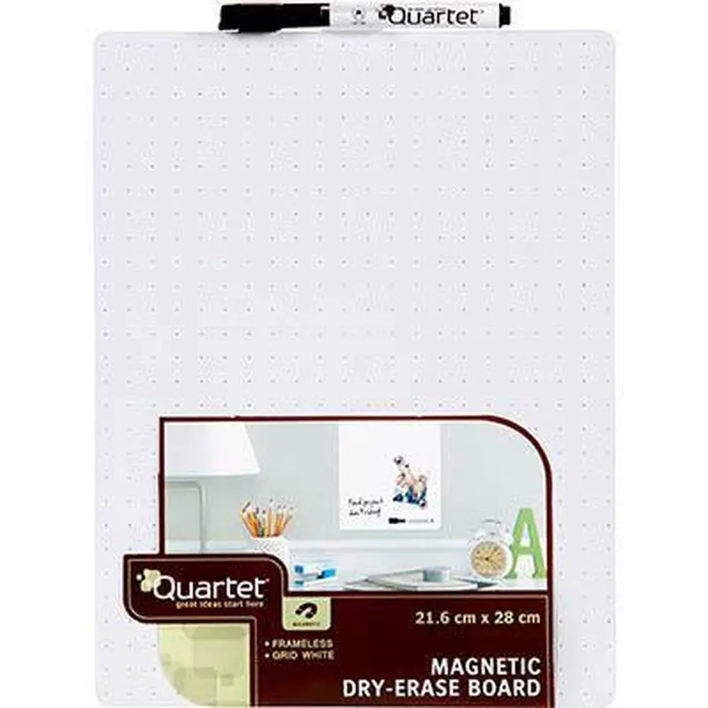 Quartet Whiteboard Magnetic Tile Grid 216X280mm (White) 1