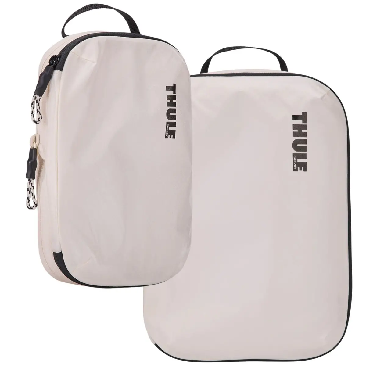 Thule Packing Cube Set Compression Travel Storage Bags Duo 2X (Small And Medium) White 1
