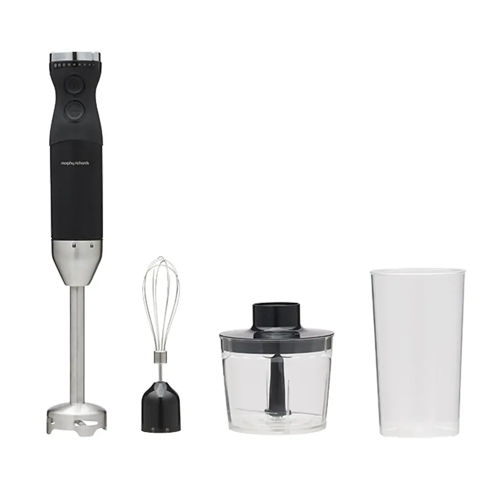 Morphy Richards Electric Hand Held Stick Blender/Chopper/Whisk Set Black 1