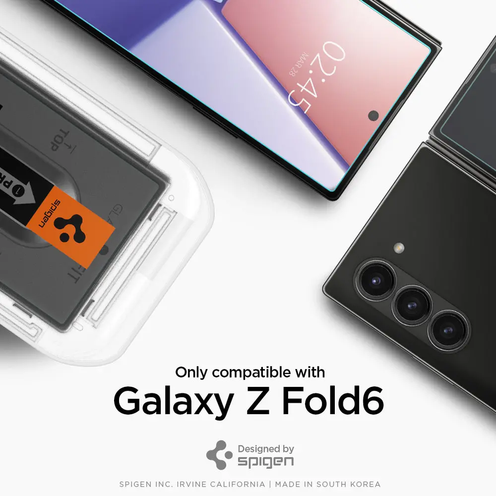 Spigen Samsung Galaxy Z Fold 6 Ez Fit Glas.Tr Slim 2Pcs Glass Screen Protector - Clear 2
