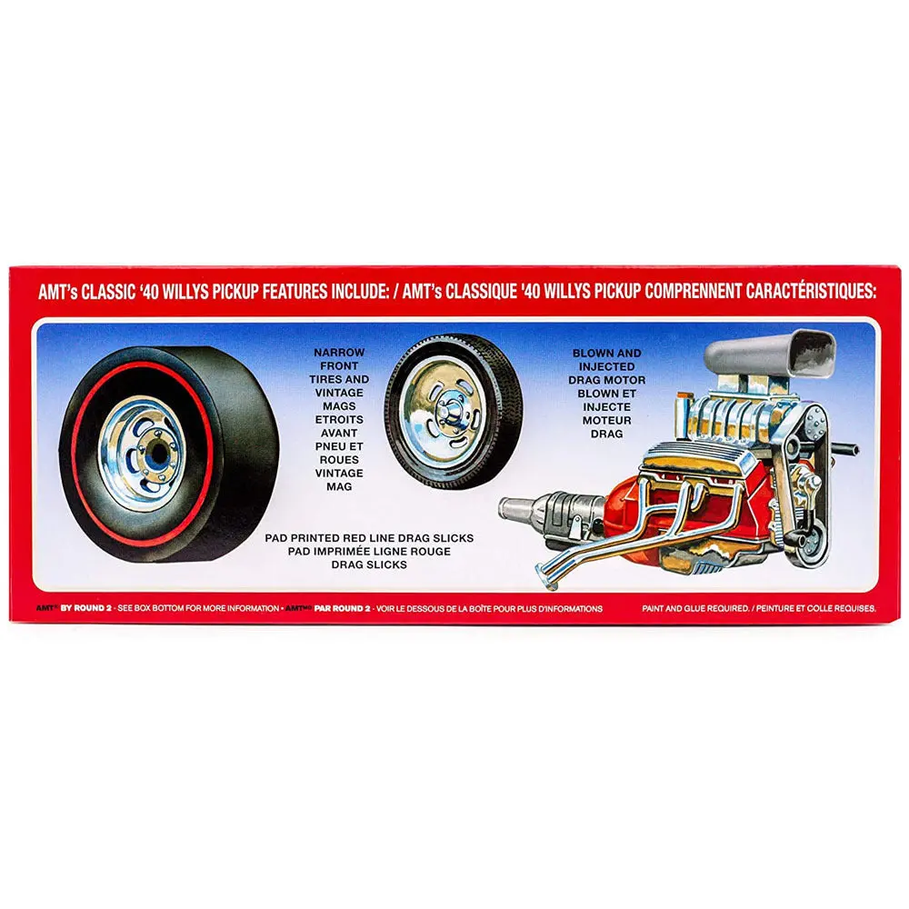 Amt 1145M 1/25 1940 Willys Pickup Gasser Cocacola Plastic Model Kit 2