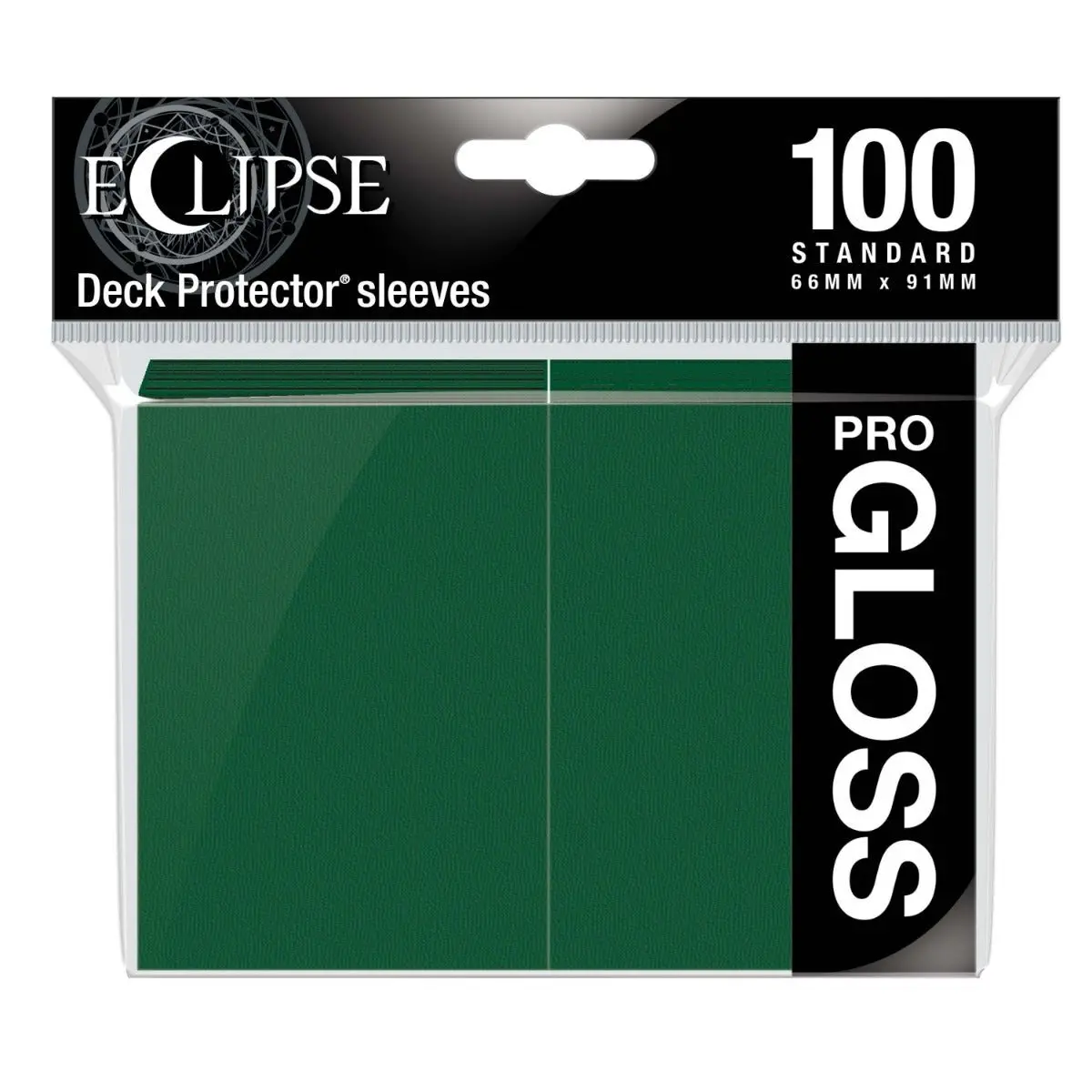 Ultra Pro: Up15605 Eclipse Gloss Standard Sleeves 100 Pack Forest Green 1