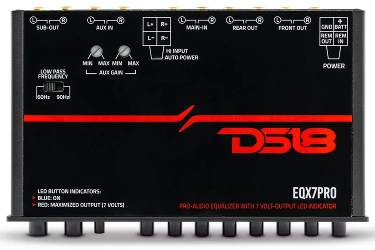Ds18 Eqx7pro High Volt 7-Band Equalizer With High Level Input 2
