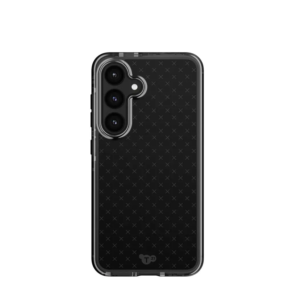 Tech21 Evocheck Phone Case For Samsung Galaxy S24 (Smokey/Black) 1