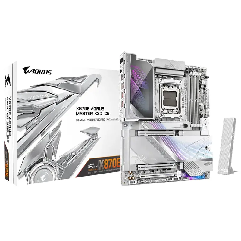 Gigabyte X870e Aorus Master X3d Ice Am5 Atx Motherboard 1