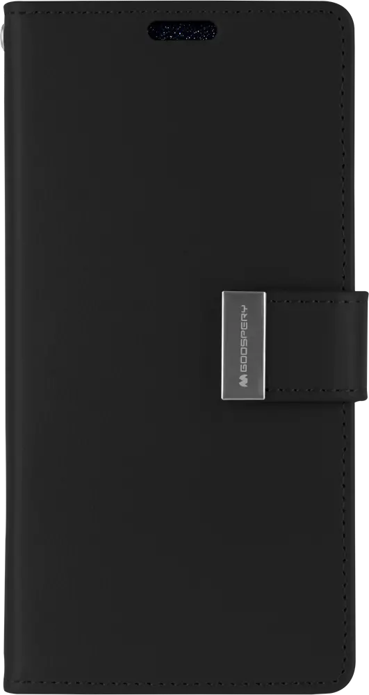 Goospery Rich Diary For Iphone 12/12 Pro - Black 1
