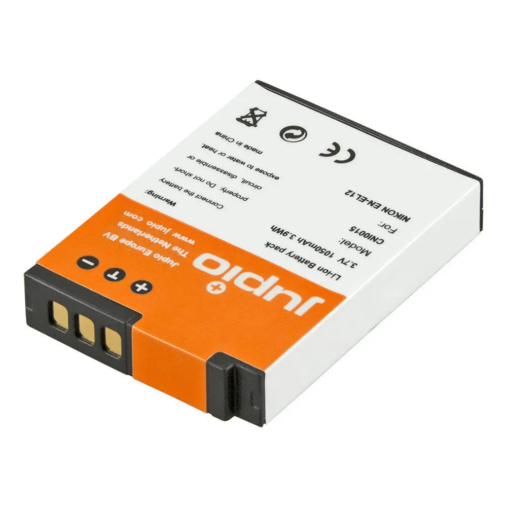 Jupio Li-Ion 3.7V 1050Mah Rechargeable Battery For Nikon En-El12 Camera 1