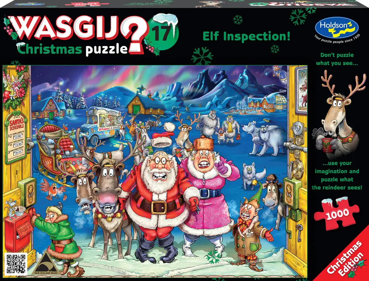 Holdson 1000Pc Wasgij? Christmas Puzzle #17: Elf Inspection! 1