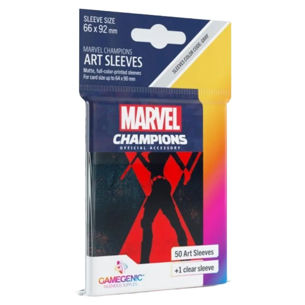 Gamegenic Marvel Champions Sleeves Black Widow 1