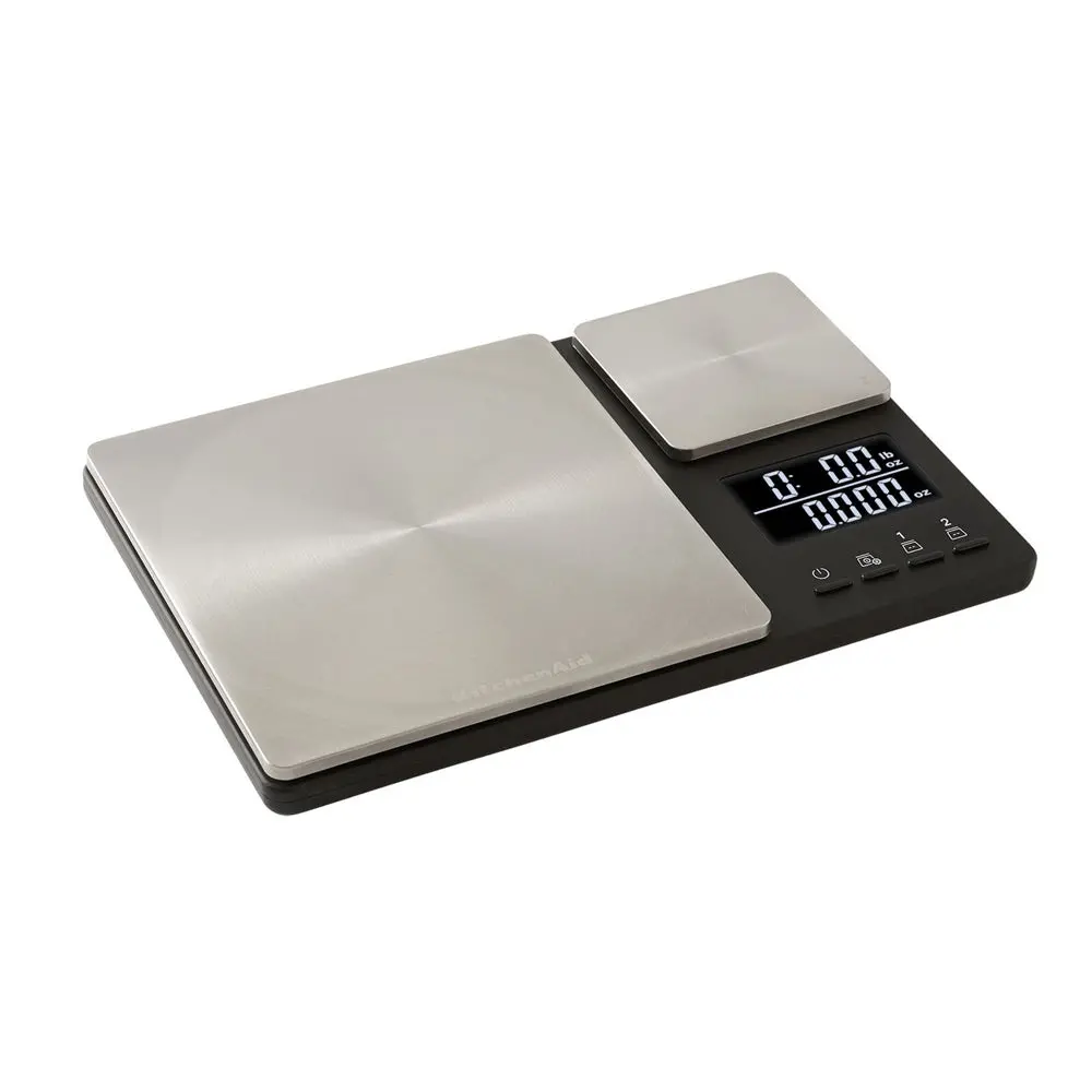 Kitchenaid S/S Food Weighing Digital Kitchen Scale Dual Platform 5Kg/500G 2