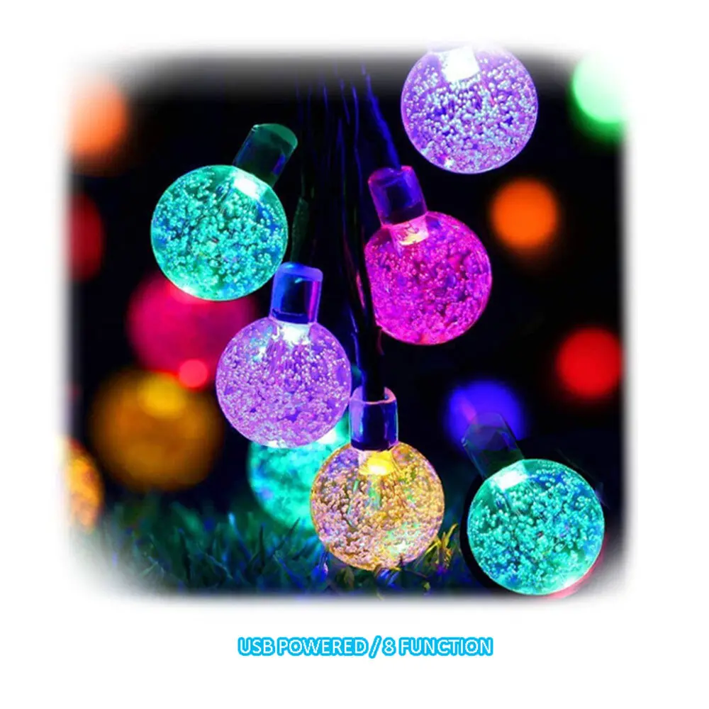 Sansai 100 Led Bubble String Lights (Multicoloured) 2