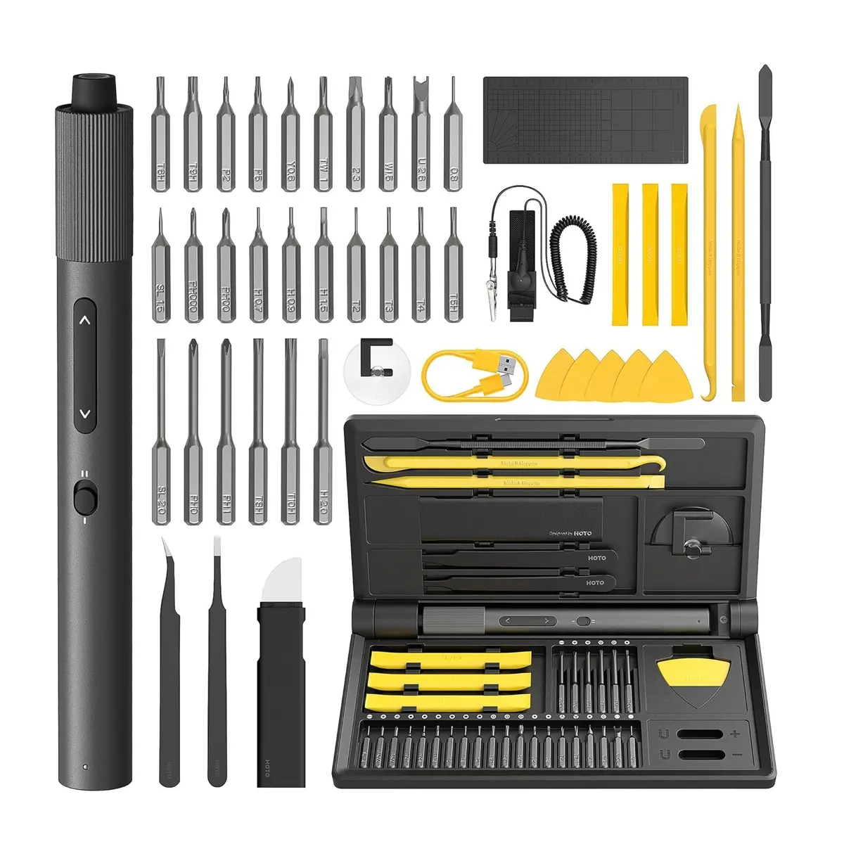 Hoto Electric Precision Screwdriver Kit Pro (48-In-1) 1